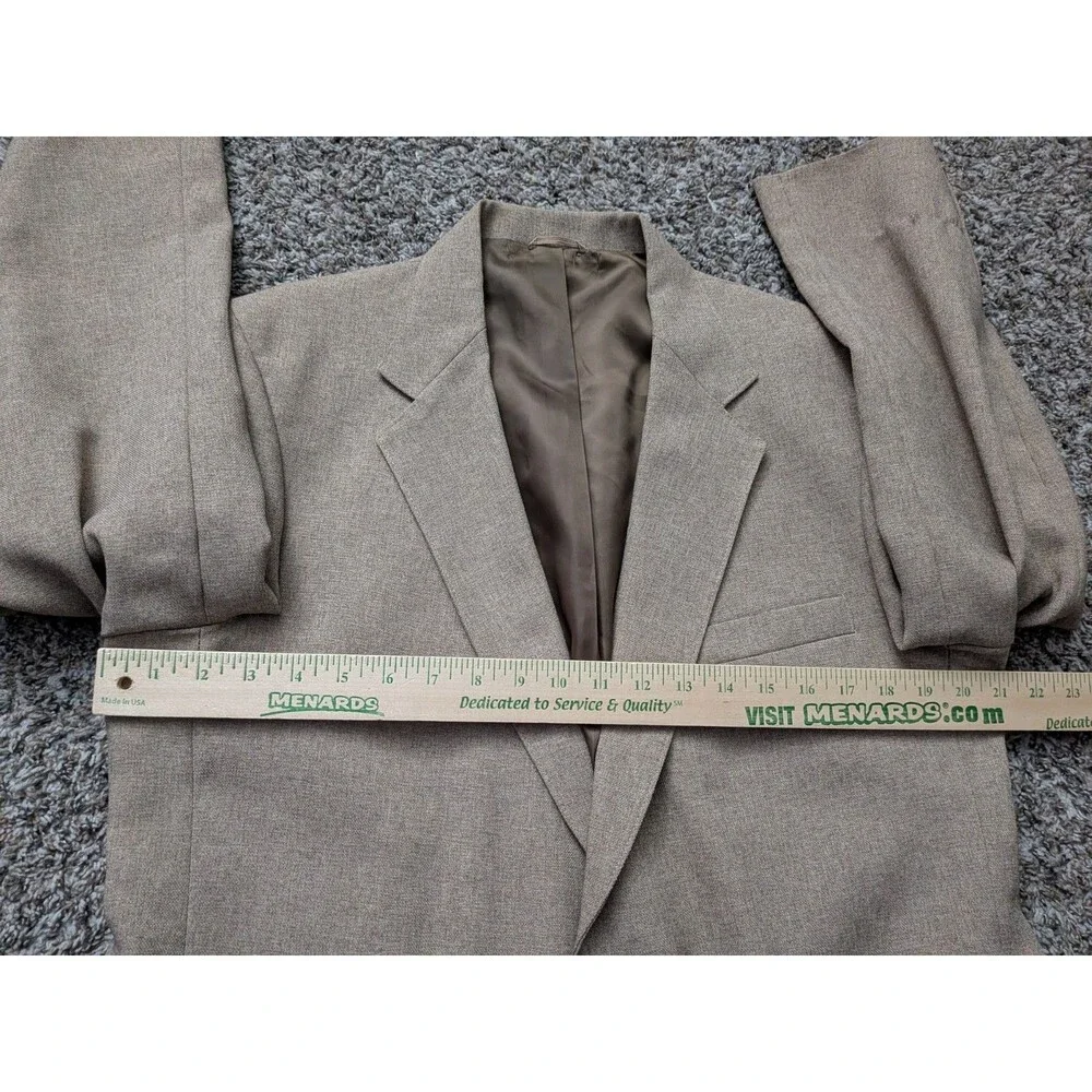 Vintage Levi's Action Suit Blazer Jacket Size 44S‎ Brown Beige Sand